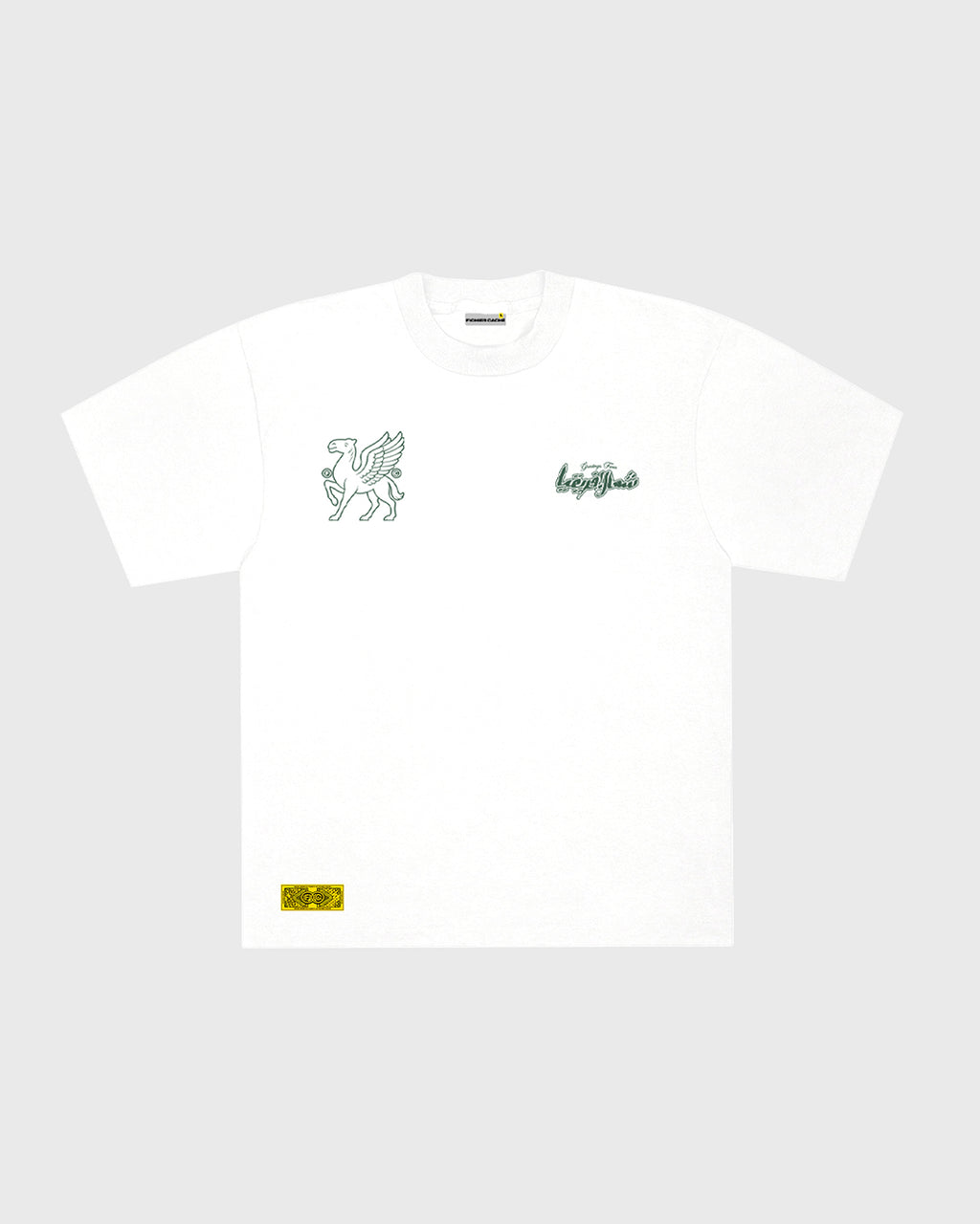 NORTH AFRICA EMBLEM T-SHIRT - WHITE/FOREST GREEN