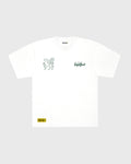 NORTH AFRICA EMBLEM T-SHIRT - WHITE/FOREST GREEN