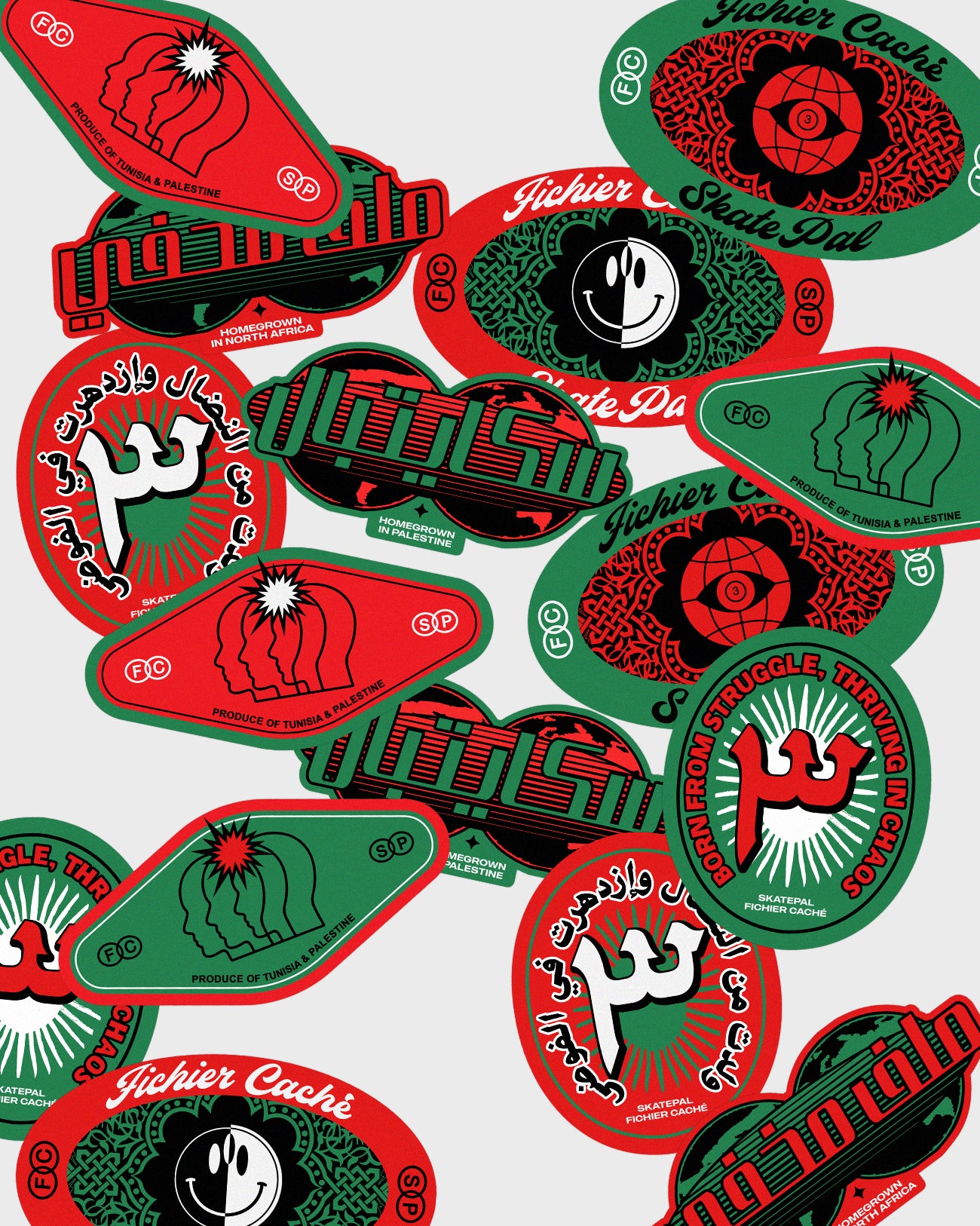 FC x SKATEPAL FRUIT STICKERS